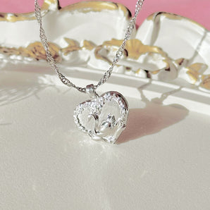 Royal Swan Princess Locket Necklace~