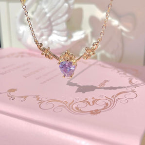 Barbie Diamond Castle friendship Necklace~