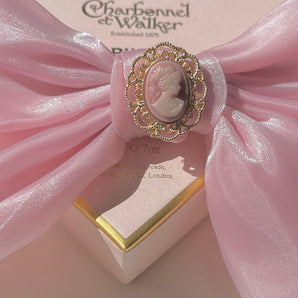 Cameo organza pink hair clip~