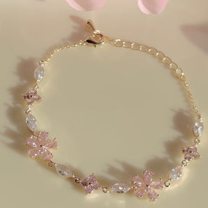 Zirconia flower bracelet~